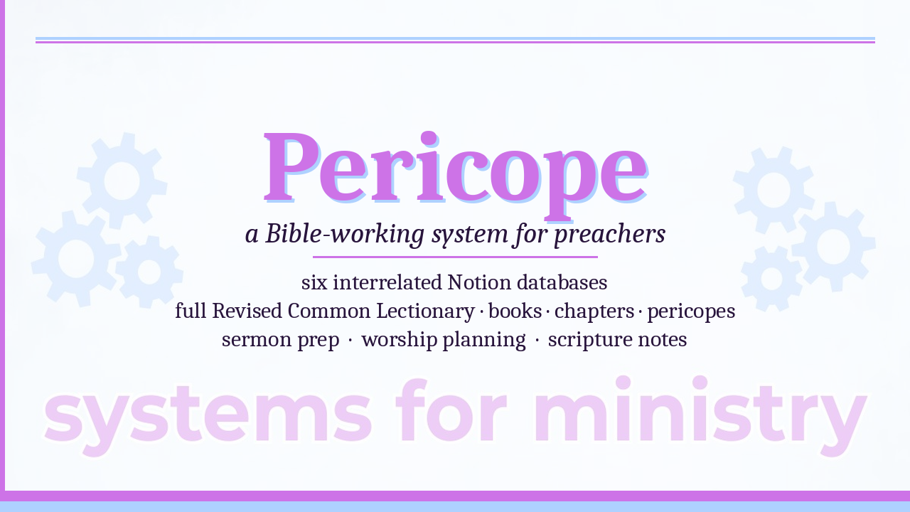 Pericope by SFM